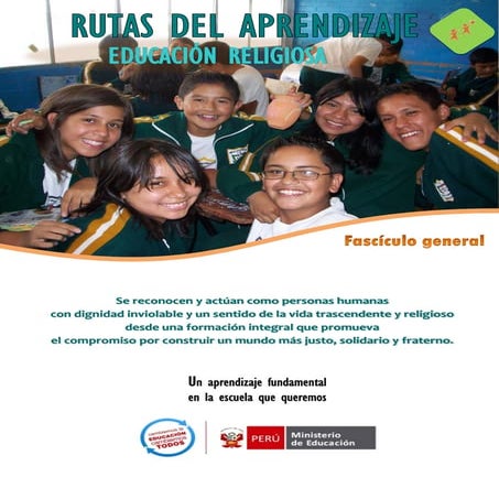 Rutas de aprendizajes de religion