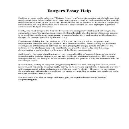 Stanford Application Essay. Rust College | PDF