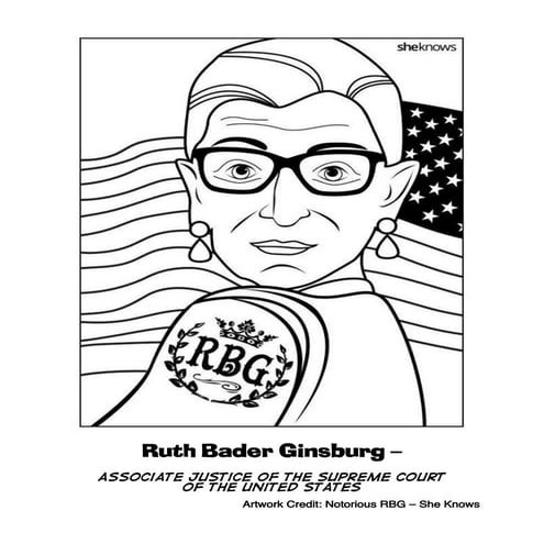 Ruth bader-ginsburg-coloring