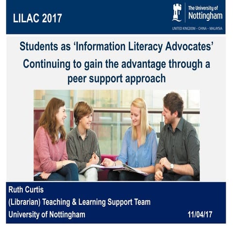 Students as “Information Literacy Advocates”: continuing to gain the advantag...
