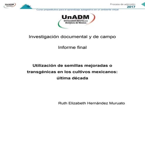 Ruth hernández informe