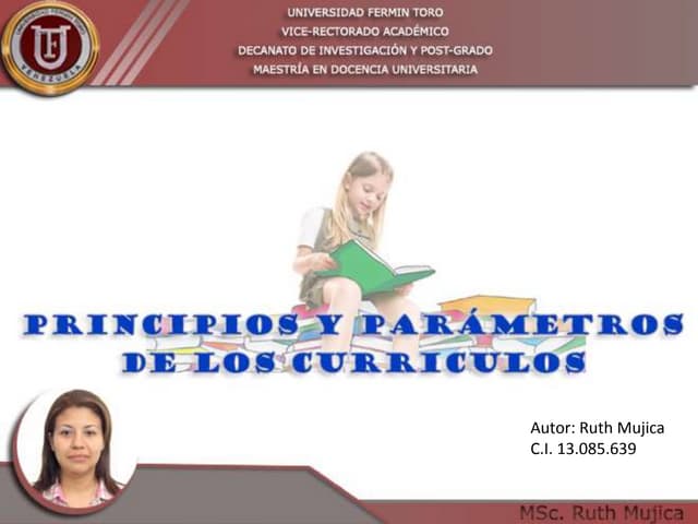 Principios y Parámetros de los Curriculos