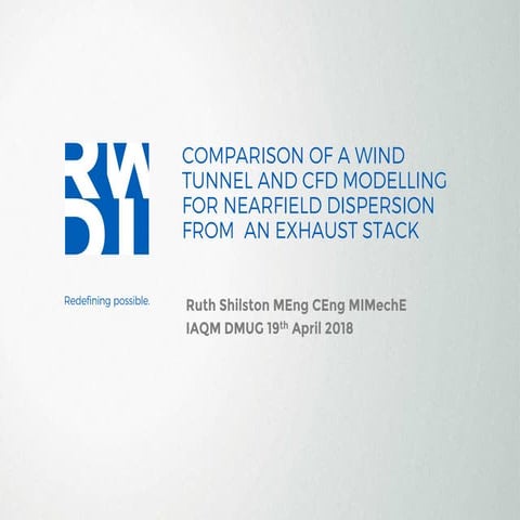 Comparison of Wind Tunnel and CFD Modelling for Nearfield Dispersion ...