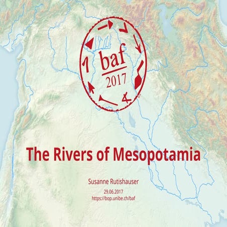 The Rivers of Mesopotamia - Reconstruction of the Hydrology of SumerThe ...