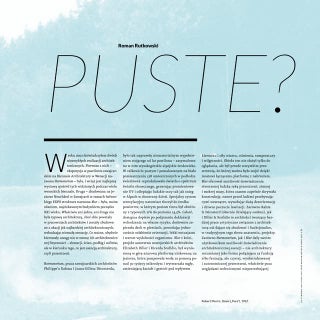 Roman Rutkowski, Puste?