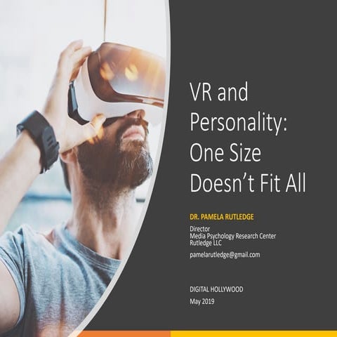 VR and Personality: Ability to Experience Presence 