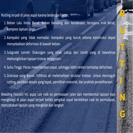 Faktor-Faktor Penyebab Rutting Pada Jalan Aspal | PDF