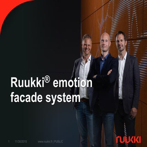 Ruukki® emotion facade system