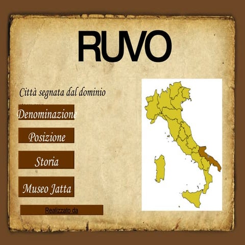 La città di Ruvo, tappa dell'Appia