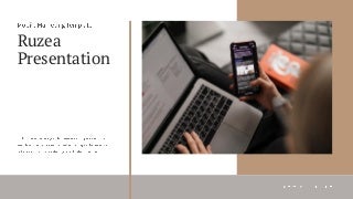 Ruzea Presentation : Light Color Theme