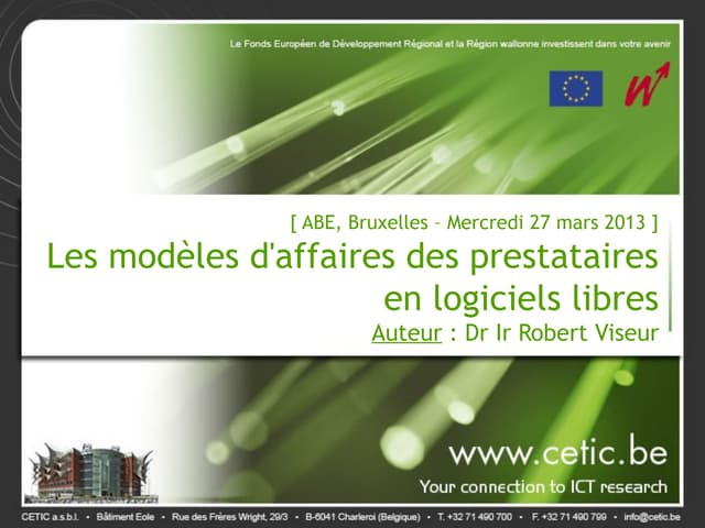 Les modèles d'affaires des prestataires en logiciels libres