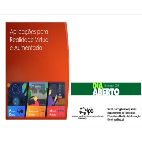 Realidade Virtual e Realidade Aumentada | PPTX
