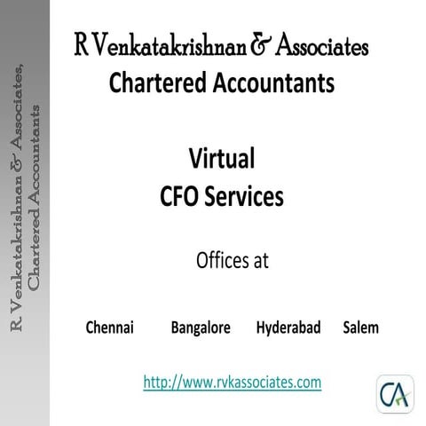 R venkatakrishnan & associates, virtual cfo