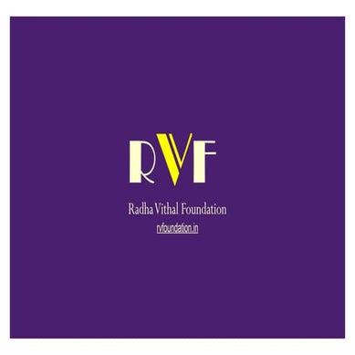 RVF - Radha Vithal Foundation | PPT