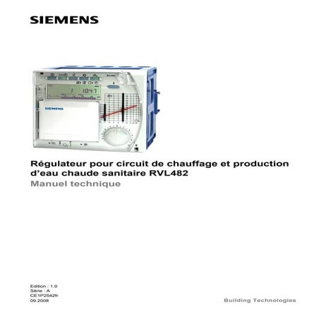 Rvl482 manuel technique_fr | PDF