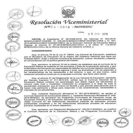 RVM 024-2019-MINEDU Norma-técnica-orientaciones-implementación -currículo-nacional