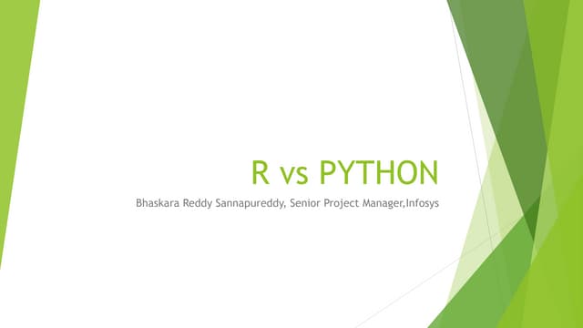 R vs python | PPT