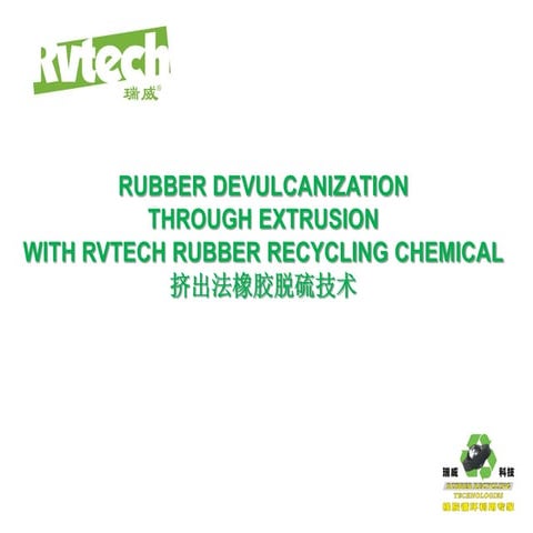Rvtech rubber recycling technique-Extruder process | PDF