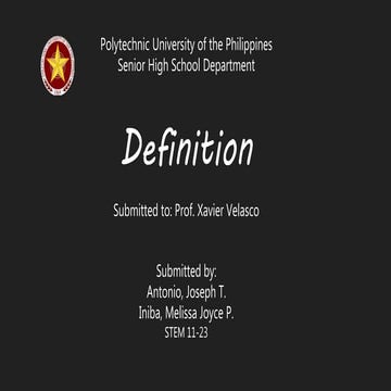 Definition project