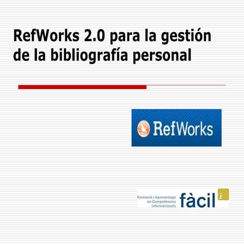 Refworks 2.0 2014 | PDF