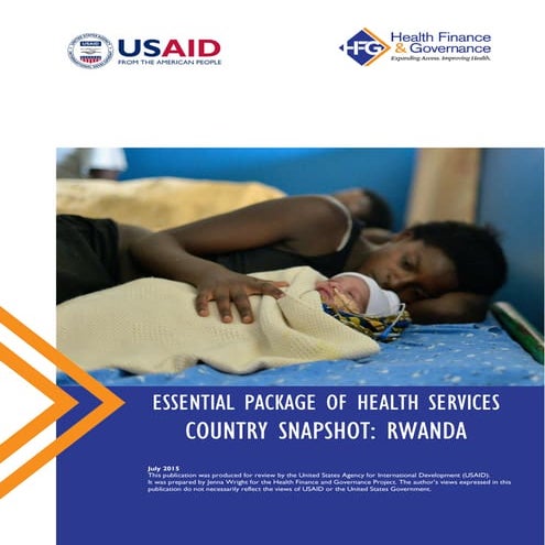 Essential Package of Health Services Country Snapshot: Rwanda | PDF