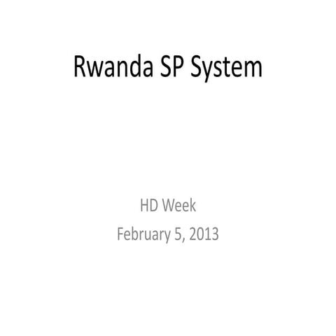 Social Protection System in Rwanda | PPTX