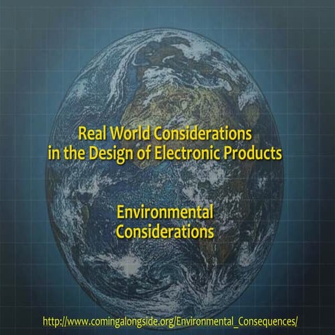 Environmental Considerations in Electronic Product Design
