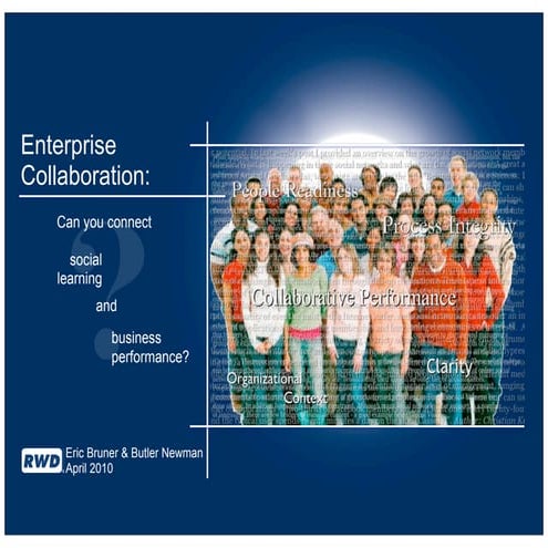 Enterprise Collaboration: Can You Connect Social Learning and Business Perfor...