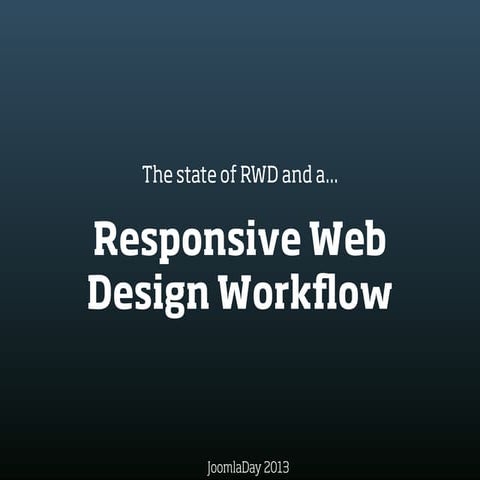 Responsive Web Design Workflow