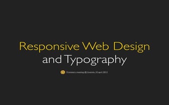 Responsive Web Design & Typography