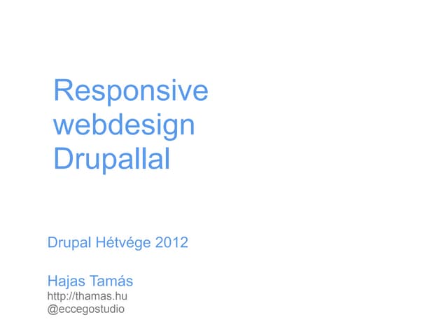 Responsive Webdesign Drupallal 