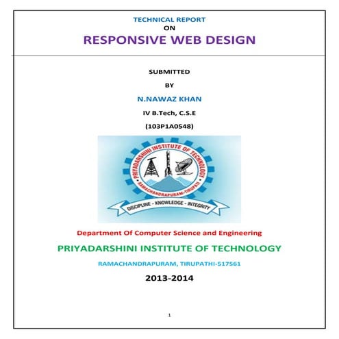 RESPONSIVE WEB DESIGN