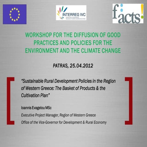 “Sustainable Rural Development Policies in the Region of Western Greece: The ...