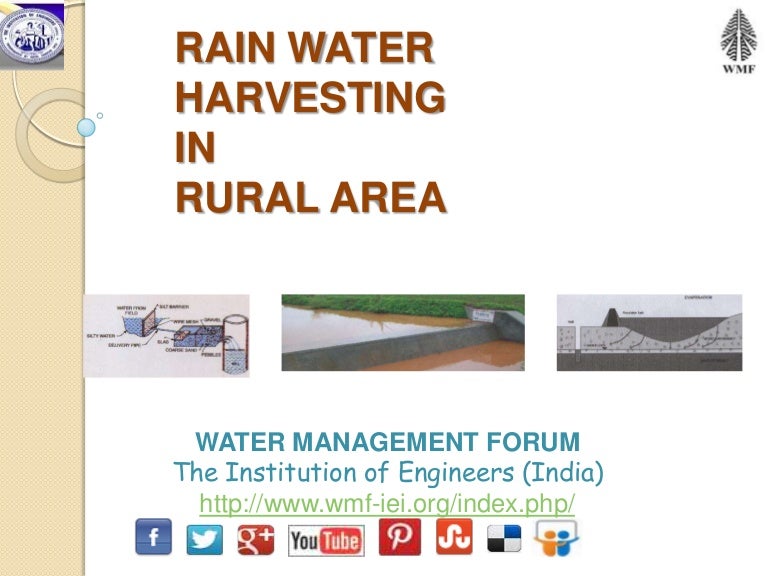 Rain Water Harvesting in Rural Area