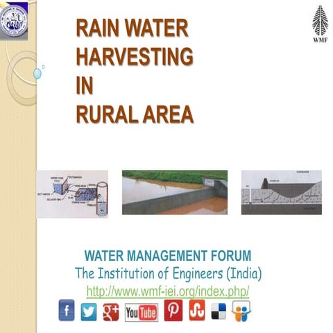 Rain Water Harvesting in Rural Area