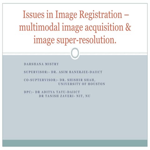 Issues in Image Registration and Image similarity based on mutual information