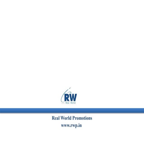 RW Promotions Pvt Ltd.- Know us in 8 slides | PPTX