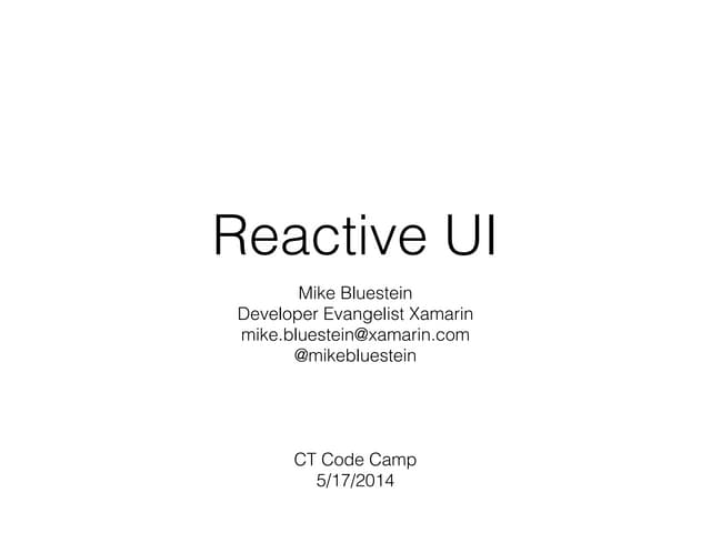 Reative UI