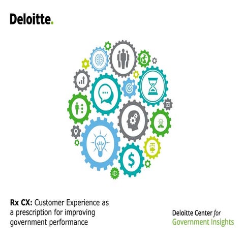 RxCX: Customer Experience as a prescription for improving government performance