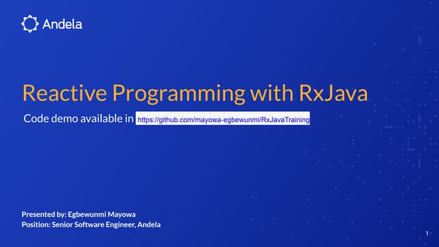 Rx java workshop 