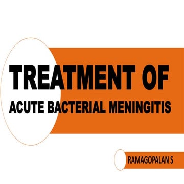 treatment of acute bacterial meningitis  final