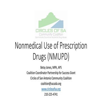 Non Medical Use of Prescription Drugs October 2016