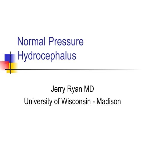 Normal Pressure Hydrocephalus