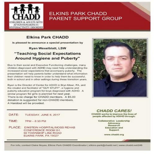 Ryan Wexelblatt-CHADD Elkins Park Presentation 6.6.17