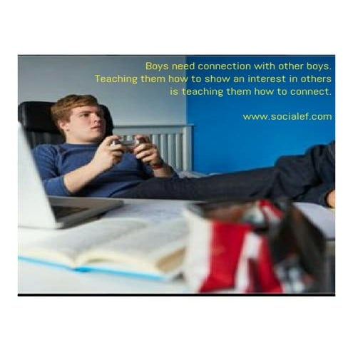 Boys need connection with other boys