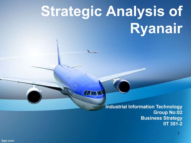 Business Strategic Analysis of RyanAir