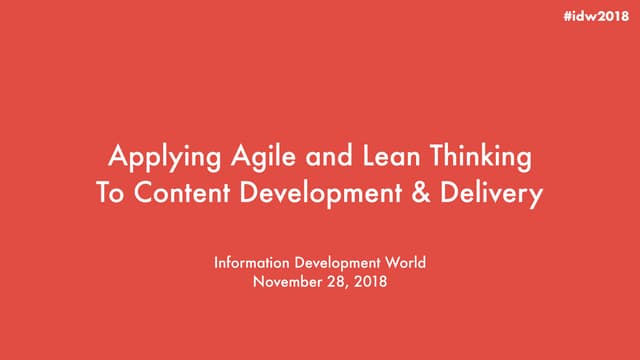 Applying Agile and Lean Thinking to Content Development and Delivery with Ryan MacCarrigan of Lean Studio