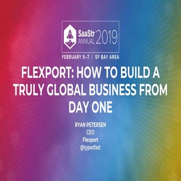 Flexport: How to Build a Truly Global Business From Day One