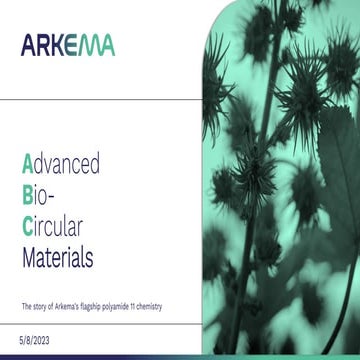 ADVANCED BIO-CIRCULAR MATERIALS: HIGH-PERFORMANCE AND DURABLE PRODUCTS