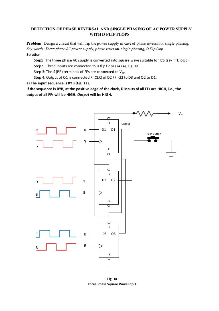 DETECTION OF PHASE REVERSAL AND SINGLE PHASING OF AC POWER SUPPLY WIT…